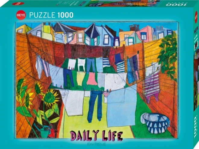 Puzzle vita quotidiana nel cortile 1000 pezzi