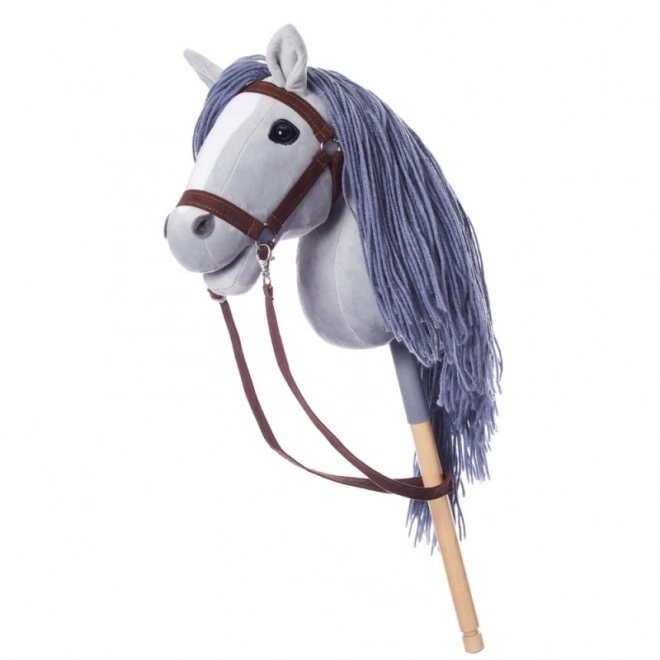 Hobby Horse Stick Toy Grey