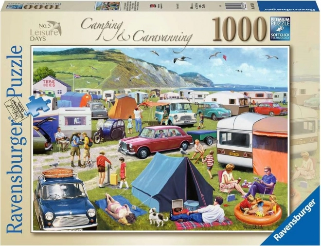 Puzzle Ravensburger Campeggio in camper 1000 pezzi