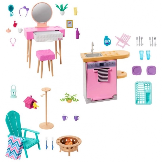 Barbie Stylish Furniture Set – Vanity Table