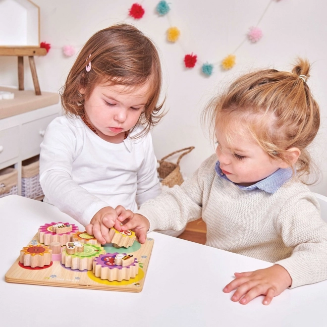 Colorful Wooden Gear Puzzle by Le Toy Van