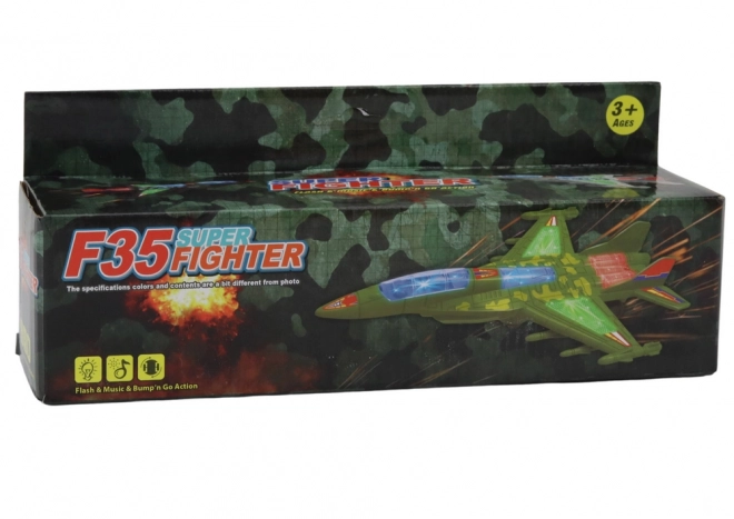 Military Jet Toy with Lights and Sounds