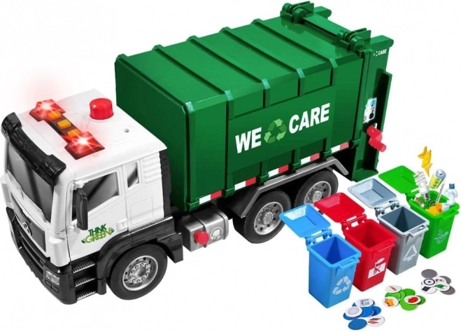 Interactive Garbage Truck Purifier 1:10 - Educational Toy for Waste Sorting