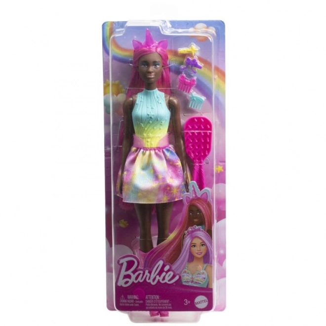 Fairy Barbie Doll with Long Unicorn Hair