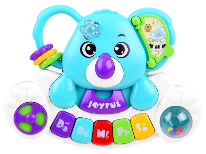 Colorful Interactive Koala Keyboard with Animal Sounds – blue