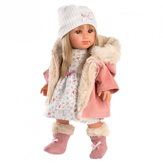 Llorens Elena Realistic Doll with Soft Cloth Body - 35 cm