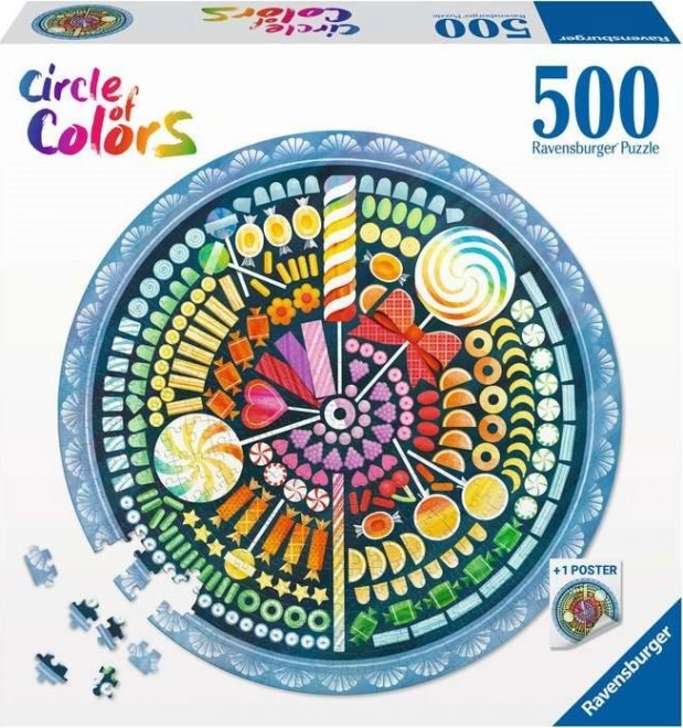 Ravensburger - Palette of Colors Candy Puzzle 500 Pieces