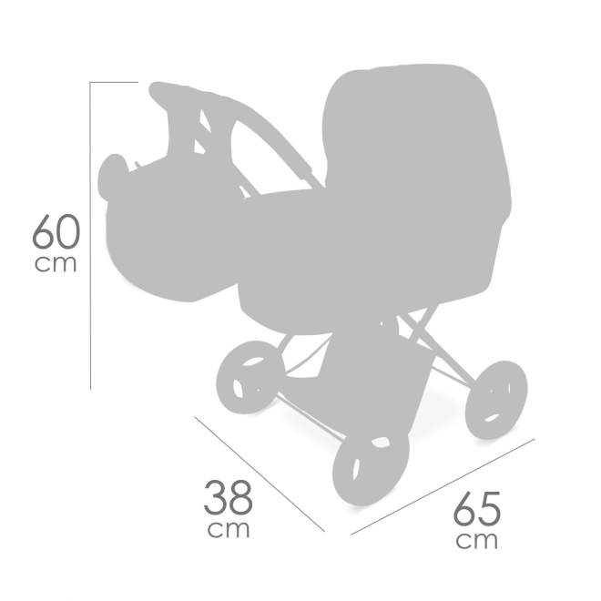 Foldable Doll Stroller with Backpack KOALA by DeCuevas