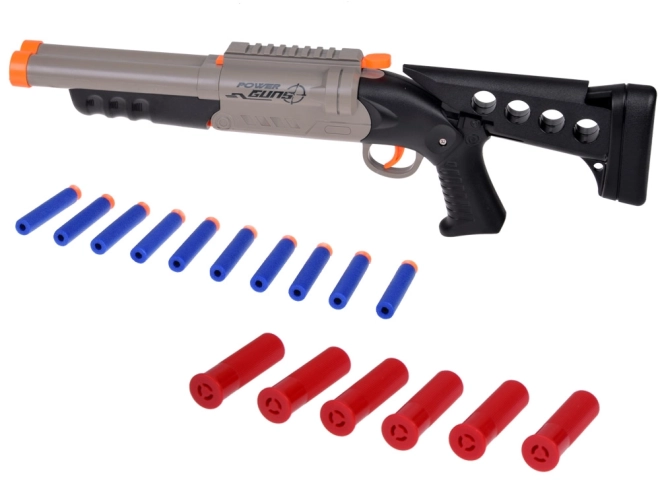 Large Toy Double Barrel Shotgun with Foam Darts