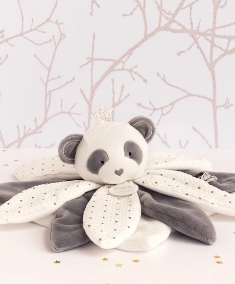 Doudou Gift Set - Plush Panda Comforter 26 cm