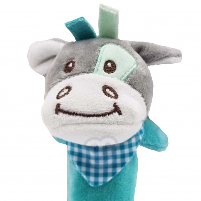 Osso di peluche sensoriale con fischietto Woopie