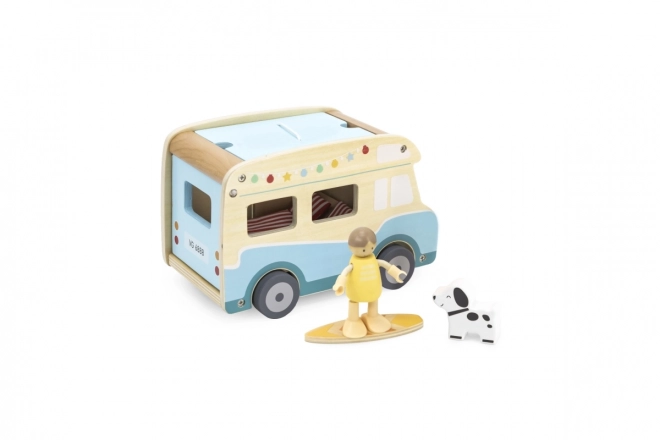 Wooden Camper Van with Accessories