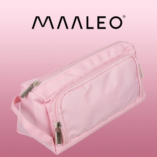 Large Pink Oxford Fabric School Pencil Case