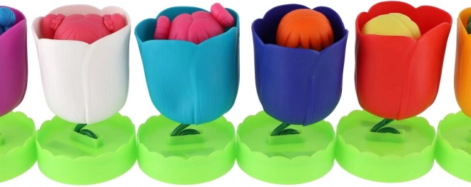 Bloemenfee – pop 12 cm met draaibare rok, mix varianten