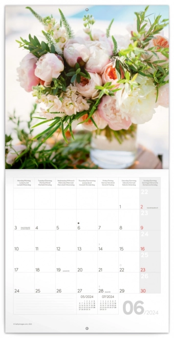 Floral Notes Calendar 2024