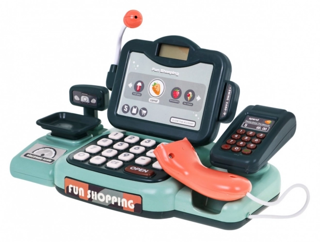 Interactive Cash Register for Kids with Scanner and Calculator