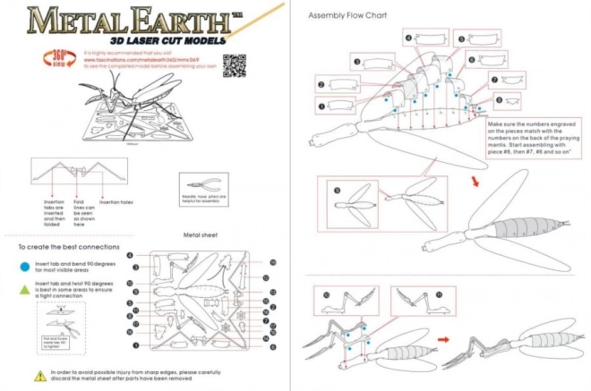 Metal Earth 3D Puzzle Praying Mantis