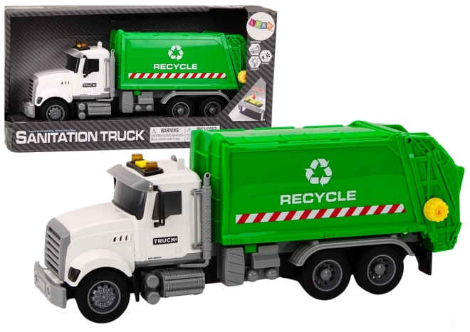 Waste Collection Truck Toy with Lights and Sounds