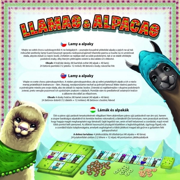 Llama and Alpaca Board Game