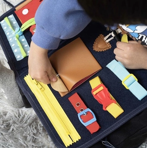 Kids Busy Board in Bag Shape