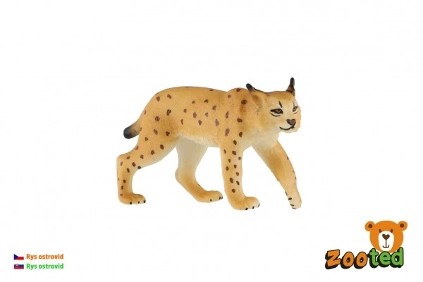 ZooWild Lynx Plastic Toy 9cm