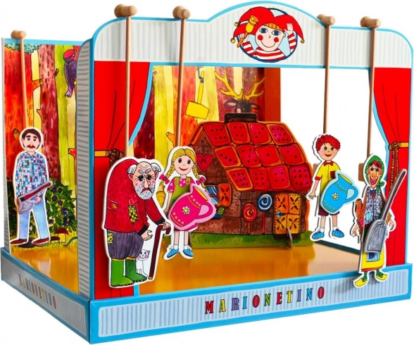 Teatro delle marionette Cappuccetto Rosso e Casetta di marzapane
