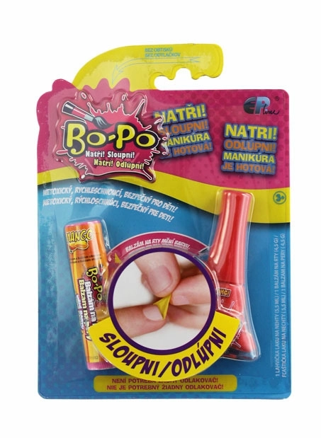 Set of Peel-Off Nail Polish and Lip Balm Bo-Po