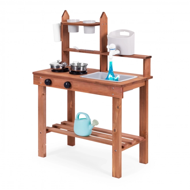 Children's Outdoor Mud Kitchen Made of Fir Wood by Ecotoys