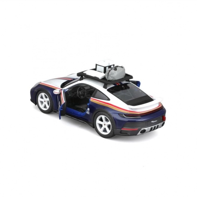 Bburago Porsche 911 Dakar Blue Model Car