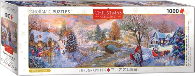 Eurographics panoramic puzzle trip to grandma's 1000 pieces