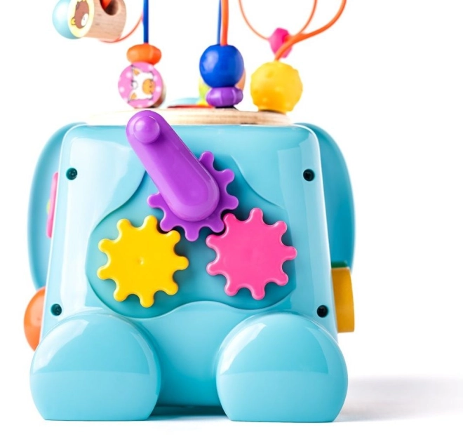 Rotating and sliding elements for sensory exploration