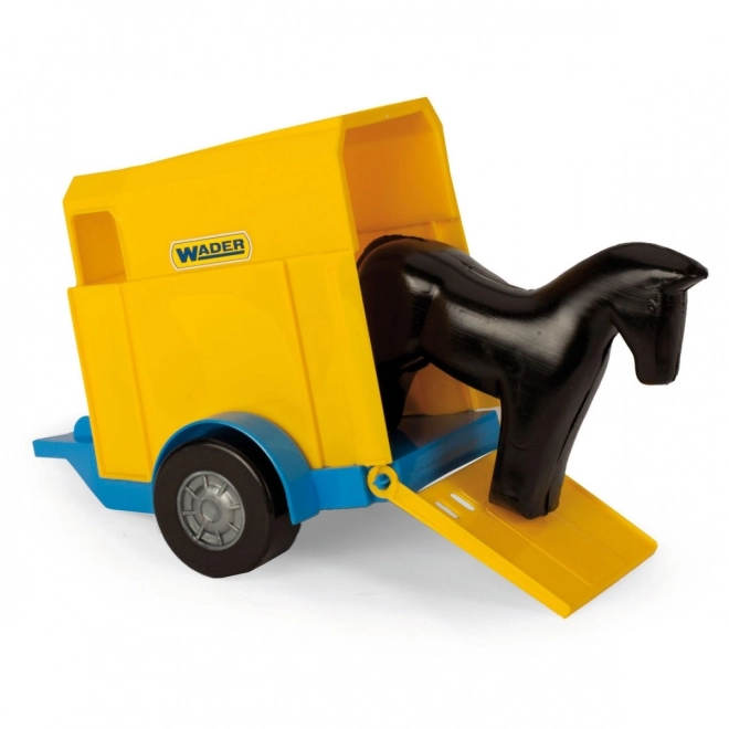 Toy Tractor Loader with Horse Trailer