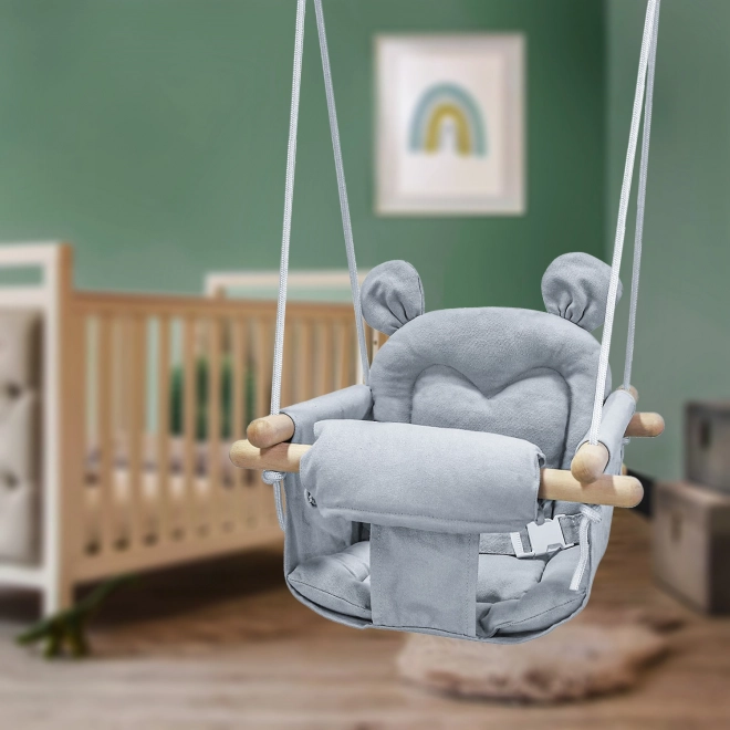 2Kids Wooden Teddy Bear Swing