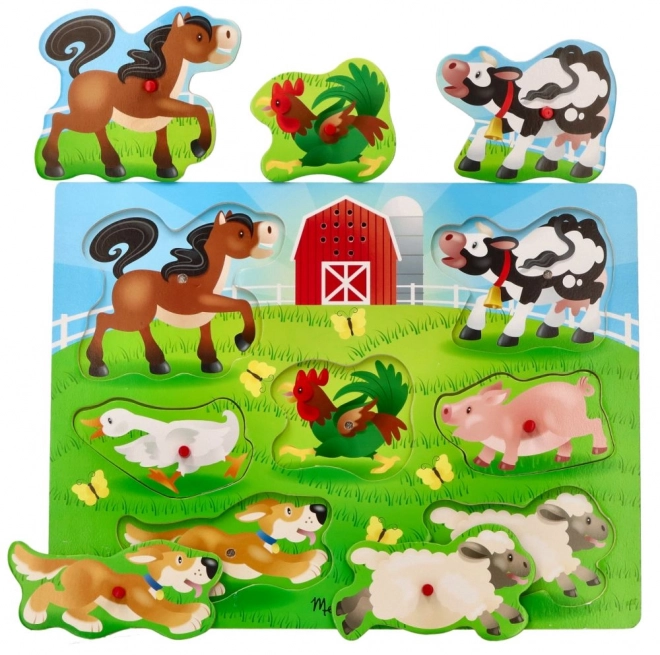 Sound Puzzle for Kids Farm Animals