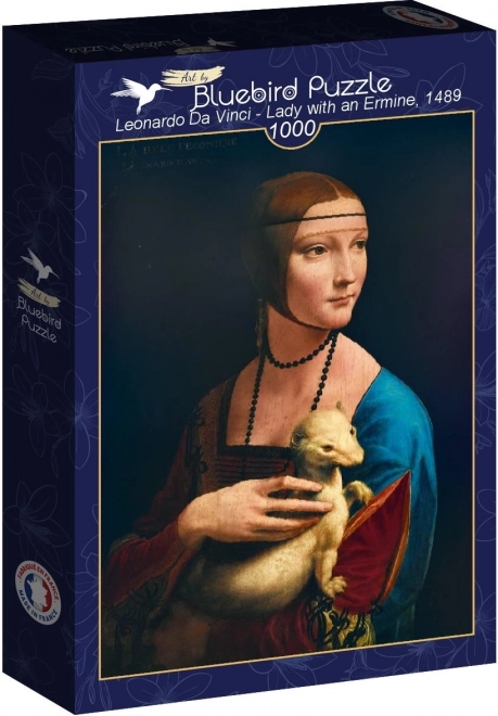 Bluebird puzzle lady with an ermine 1000 pieces