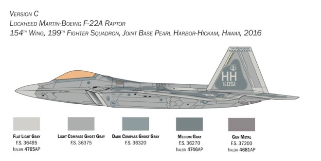 Model Lockheed Martin F-22A Raptor