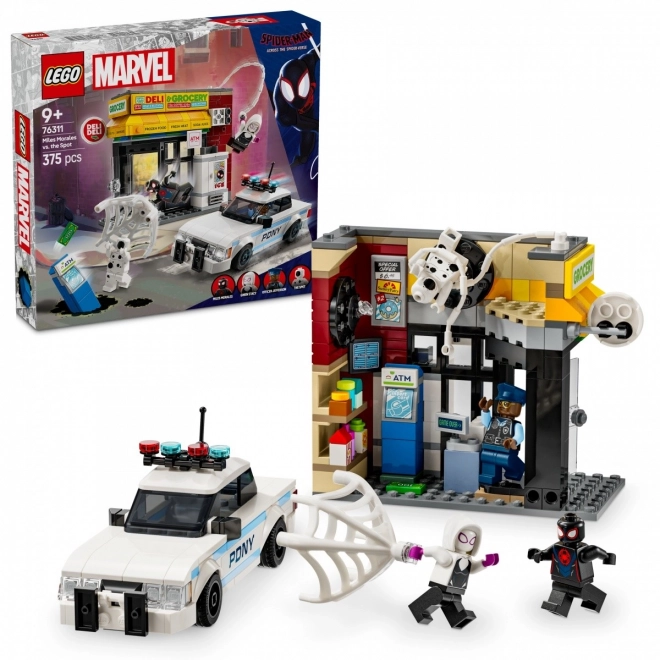 Marvel Multiverse Miles Morales vs Spot Building Set