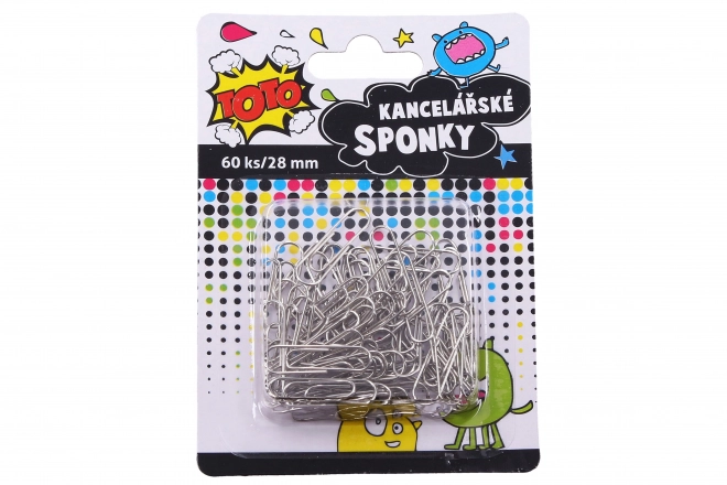 Office Paper Clips 60 Pack, 28 mm