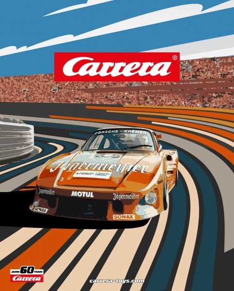 Carrera 60th Anniversary Retro Metal Sign