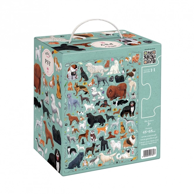 Puzzlove dog-themed 40-piece jigsaw puzzle