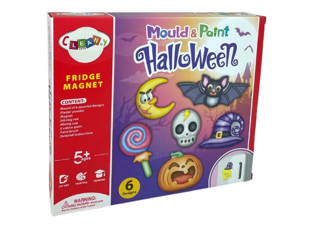 DIY Halloween Magnet Kit with Gypsum Casts