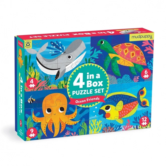 Ocean Puzzle Set 4-in-1