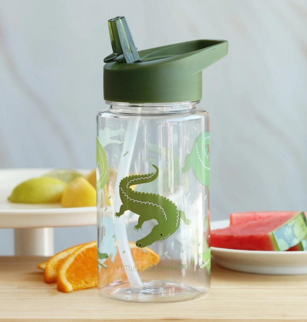 Kids crocodile drinking bottle