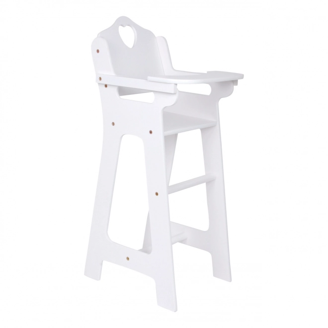 Small Foot Wooden Doll High Chair White