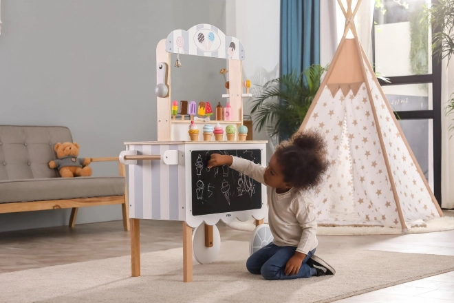 Wooden Ice Cream Trolley