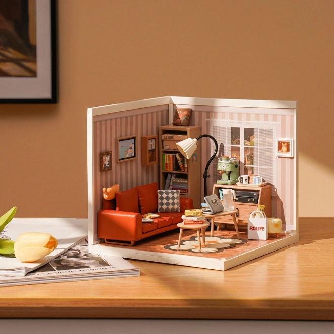 Robotime Cozy Living Room Miniature Kit