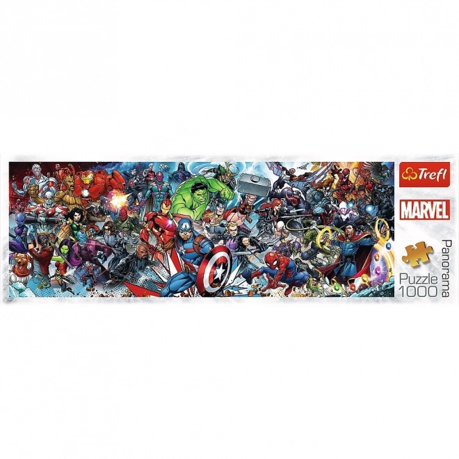 1000 darabos panoráma puzzle Marvel The Avengers