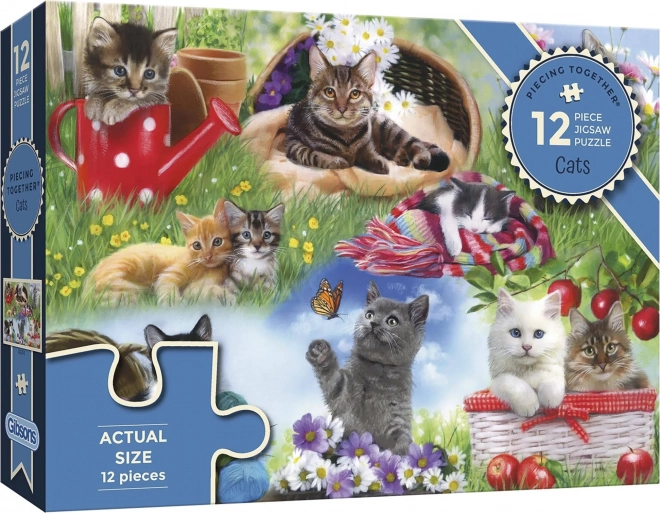 Gibsons Puzzle Cats 12 Piece