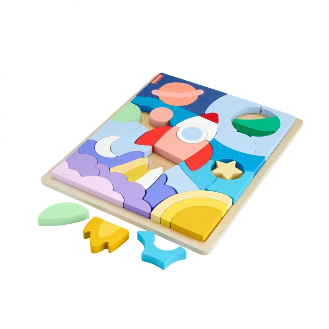 Wooden Space Puzzle Toy by Fisher-Price