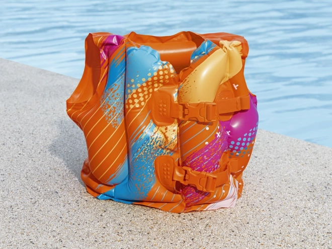 Inflatable Colorful Swim Vest for Kids